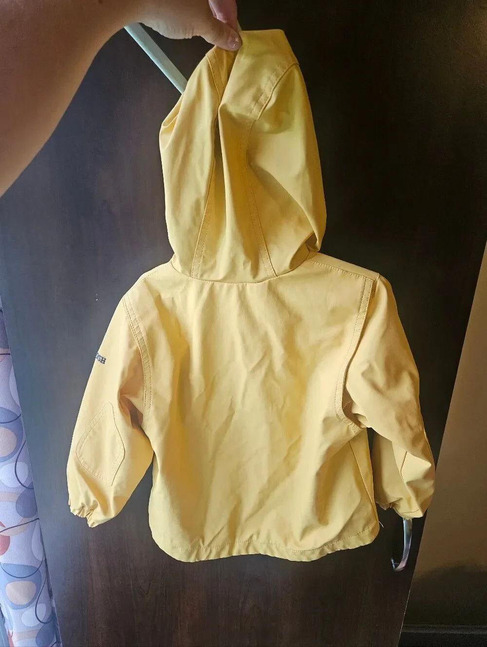 Vintage OshKosh B'gosh Yellow Hooded Rain Jacket Size 3T